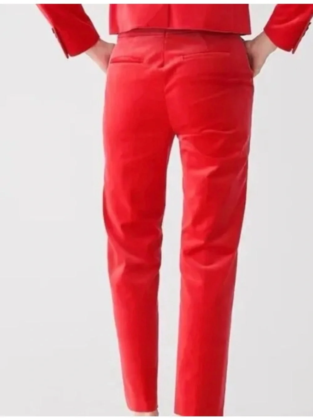 J. Crew Red Velvet Suit size 10